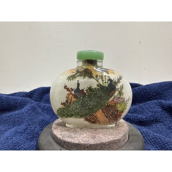 Peacock Snuff Bottle 4H