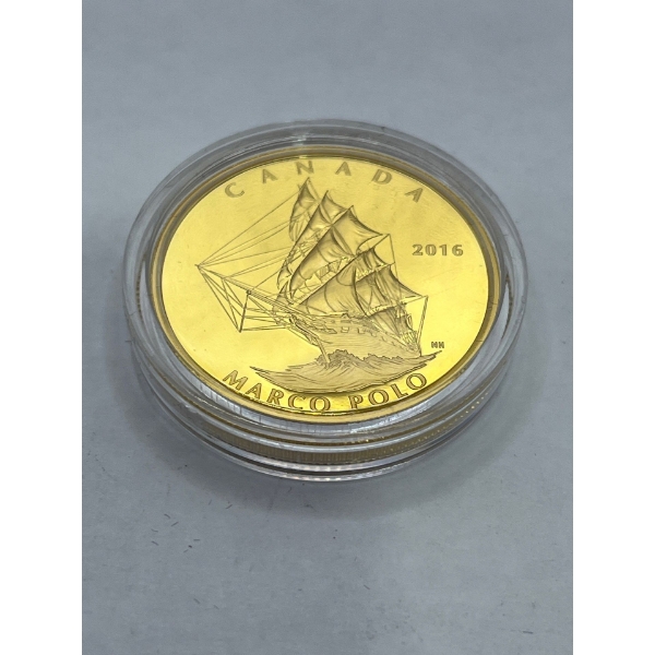2016 $200 1oz Pure Gold Coin Tall Ships Legacy Marco Polo