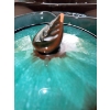 Image 3 : MADE IN cANADA - Blue Mountain Pottery 2 Tone Party Platter & Ashtray (See Pix For Damage)
