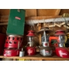 Image 1 : vintage Coleman lanterns and one vintage Coleman quick light 3000 BTU heater with a Coleman lantern 