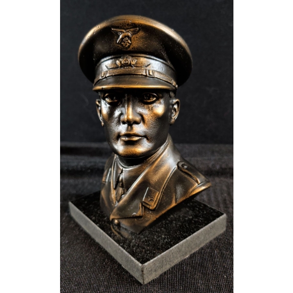 Bronze Nazi Officer Bust 8"Tall 