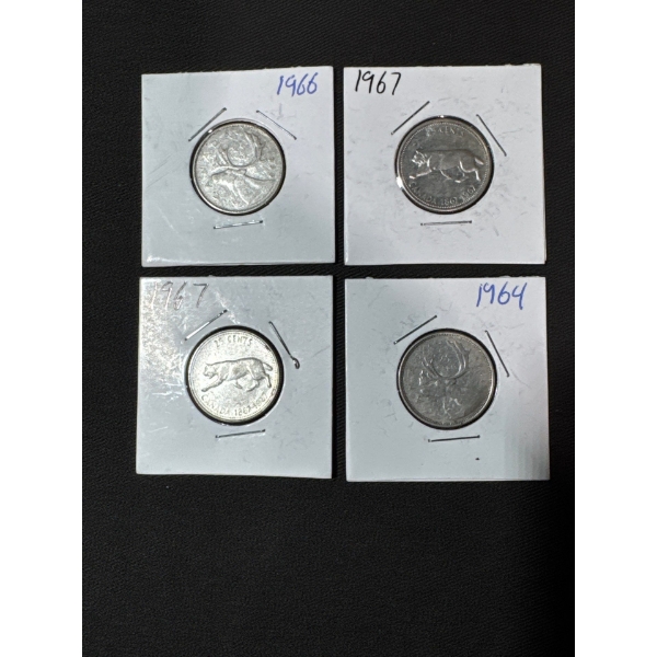 1960's Canadian Quarters