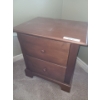 Image 1 : Pair of Two Drawer Wood Nightstand 23 w 24 h 