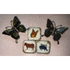 Image 3 : Vintage Opera Specs w/ Hand Carved Trinket Box & Beautiful Butterflies 