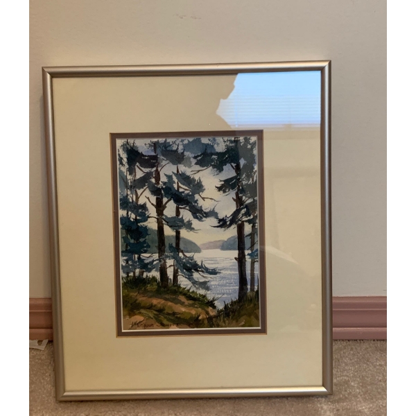 Lorne Jewitt Watercolor Landscape Art 10x12 