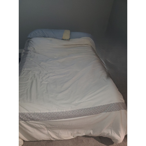 Double Bed Mattress and Boxspring 58 w, 78 d, Bedding Included