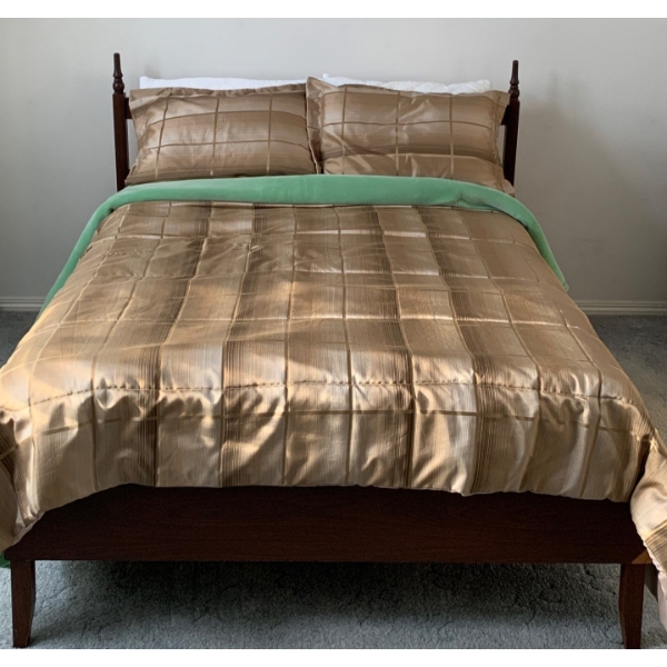 Mid Century Double Bed w/ Matching Mirror