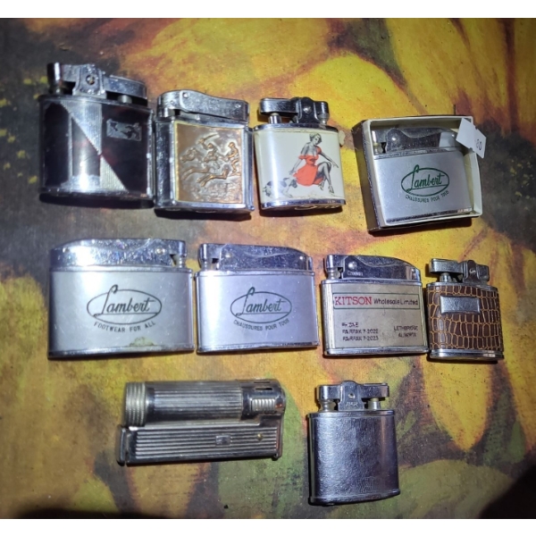 Collection of Vintage Pocket Lighters