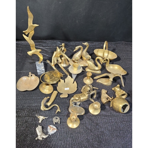 Brass and Metal: Seagulls on Rock 13 T,  Skier 7 X 4, 5 T, Unicorn Bell 5.5 T, Unicorn 7 T and More!