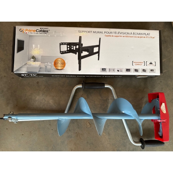 New Prime Cables Television Wall Mount (Supports Up to 70"s) w/ Manual Ice Auger 