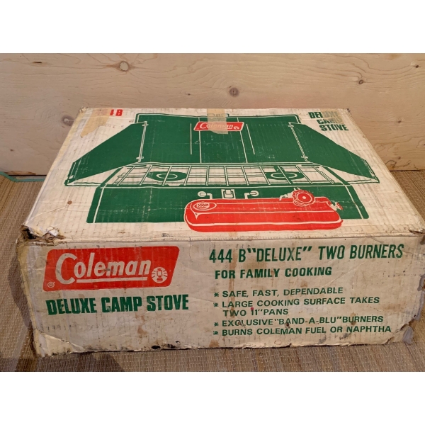 Vintage Coleman Camping Stove in Original Box With Instructions..