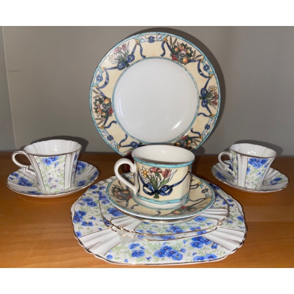 Villeroy & Bech Group Tea Set Up & Royal Albert Crown China Duo
