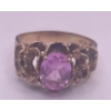 Image 1 : One Lady's Synthetic Gemstone  Ring  10K YG; Ring Weighs 5.8g 