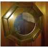 Image 1 : Six Sided Mirror With Wooden Frame & Base  19" x 19"tall