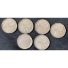 Image 1 : 5 Canadian Quarters 1965-1966 and 1967 Non-Magnetic