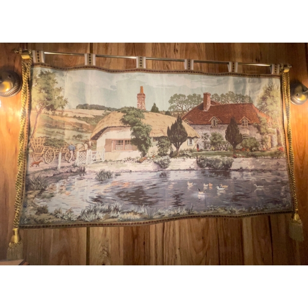 Unbranded Mediterranean Vintage Landscape Tapestry  50" x 30' tall