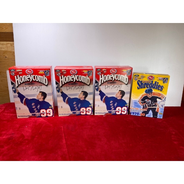 Wayne Gretzky Honeycomb and Sheddies Boxes