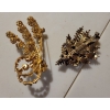 Image 3 : Vintage Mid Century Broach Collection - Rhinestones & Mosaic Florals 2.5T