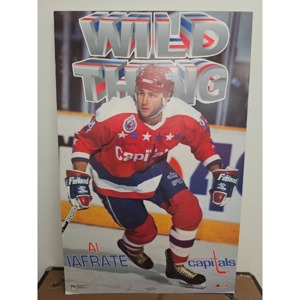 Al Iafrate 'Wild Thing' Washington Capitals Hockey Poster