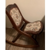 Image 2 : Gorgeous Wooden and Cloth Rocking Chair (Folds Up) - 17W, 30D, 30T