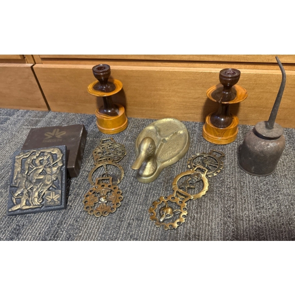 Bronze Souvenir From The Commonwealth Games Horse Hames Hand Carved Candle Holders & more
