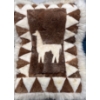 Image 1 : Llama Fur & Alpaca Wool Decorative Rug - 31"Tall