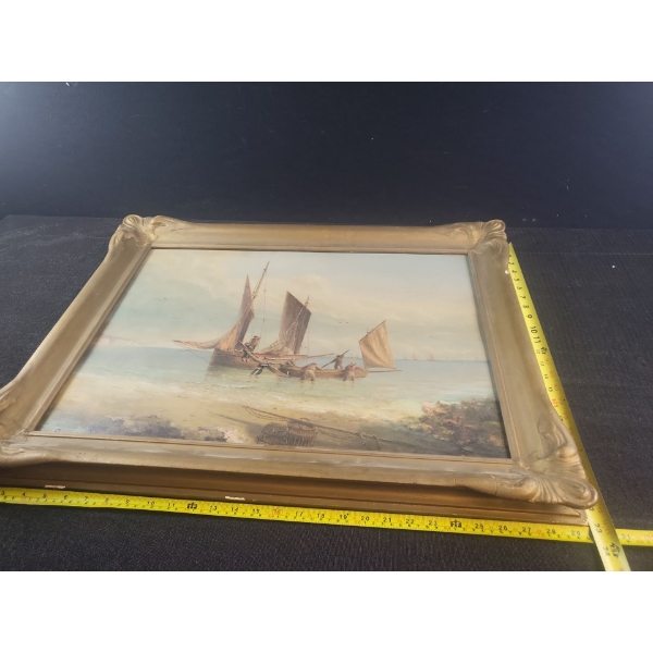 Marine Painting (24" x 17.5"  Inches Before Frame)