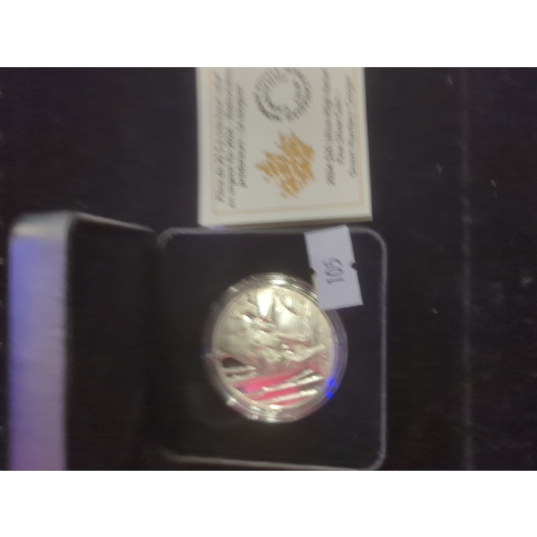 RCM 2024 Great Hunters: Cougar Ultra-High Relief Fine Silver 99.99 Coin 36.15g