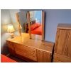 Image 1 : Teak dresser, and wardrobe, both in great shape dresser 65”L 64”height with mirror 18 death, Wardrob