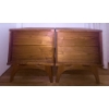 Image 2 : Mid-Century Modern Walnut Nightstands with Arched Bases