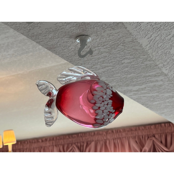 	KITRAS ART GLASS: FISH hand blown made in made in Nova Scotia.