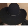 Image 4 : American Hat Company Inc's High Crowned Blk Cowboy Hat (XL)