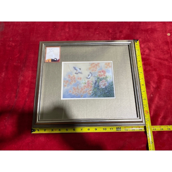 Frolicking Birds (6.5" x 4.5" Before Frame)