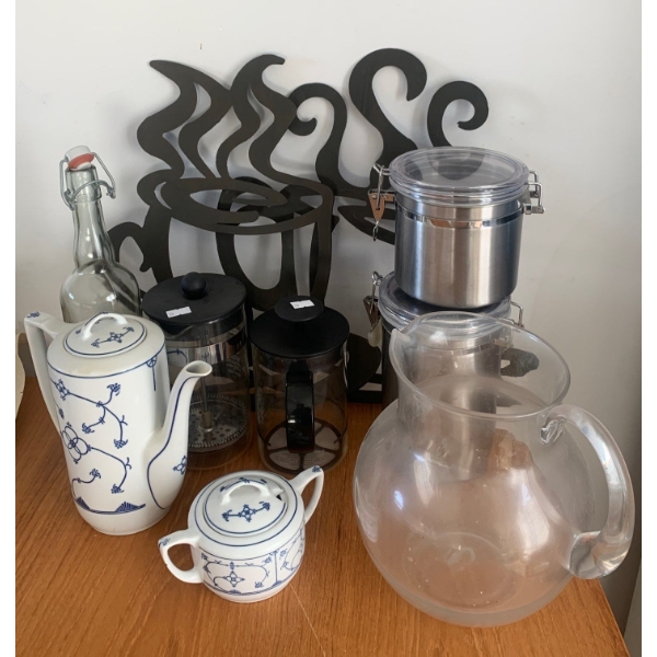 Coffee Addict Accessories - Jager Tea Pot Stainless Steel Canisters & More