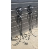 Image 1 : Decorative Metal Candle Stands 3 ft Tall (2)