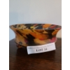 Image 1 : Czech Art Deco Spatter Glass Footed Bowl 9 dia, 4 h