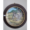 Image 6 : Decorative Plates in Wooden Frames X 3, Including Frame 11" Diameter 