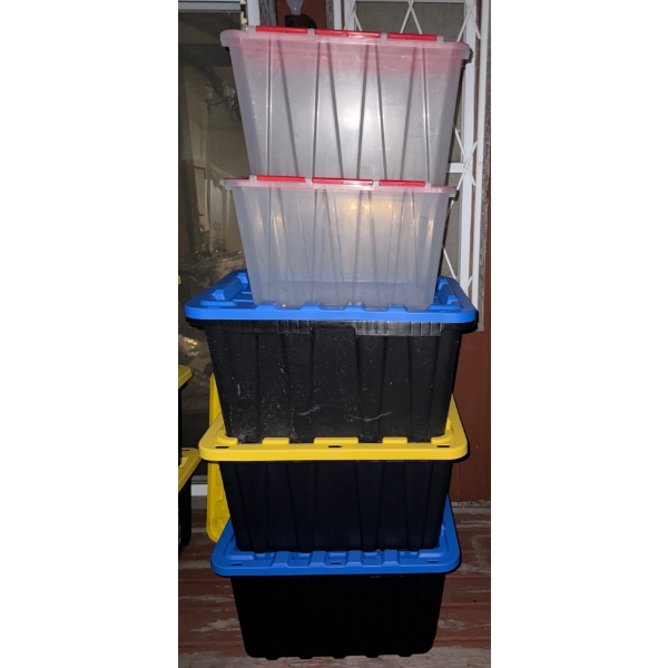 Storage Bins w/ Lids (5 Count)