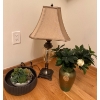 Image 1 : A Touch Of Charm - Trendy Table lamp w/ Faux Houseplants