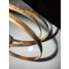 Image 3 : Stamped 10K Yellow Gold Bangle w/ Diamond Cut Design(x3) 2.75D