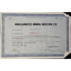 Image 1 : Vintage Stock Certificate (1984, Amalgamated Mining Western Ltd.) #3