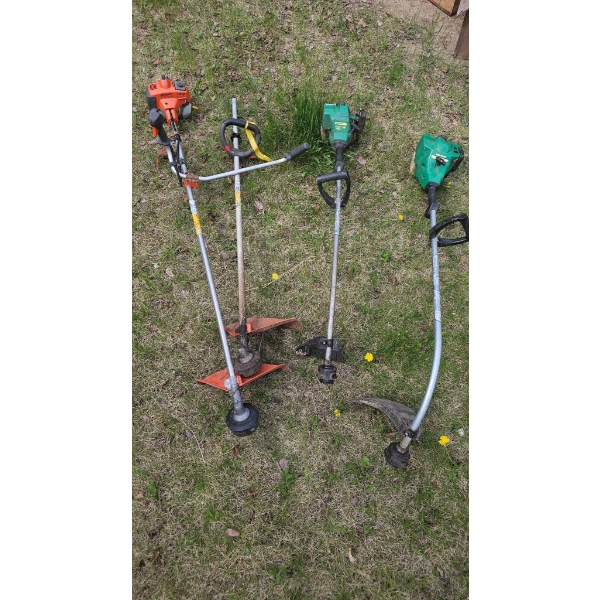 4 Gas-Powered Weed Trimmers, Including Husqvarna Model