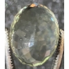 Image 1 : 27.34ct Natural Signature Prasiolite Green Amethyst Oval Cut ($4,101.00 Appraisal)