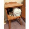 Image 2 : Vintage Maple Sewer's Casket & Contents 16x12x28