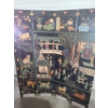 Image 5 : Two Asian Story Painted Panel Room Dividers- Each Divider: 60 W, 72 T- Designs on Both Sides 