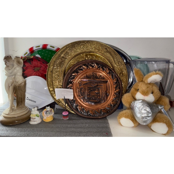 Decorative Metal Wall Plates 15T Nude Sculpture Platter Plates & More
