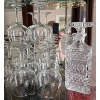 Image 1 : High End Crystal Decanter w/Stylish Wine Glass Bundle