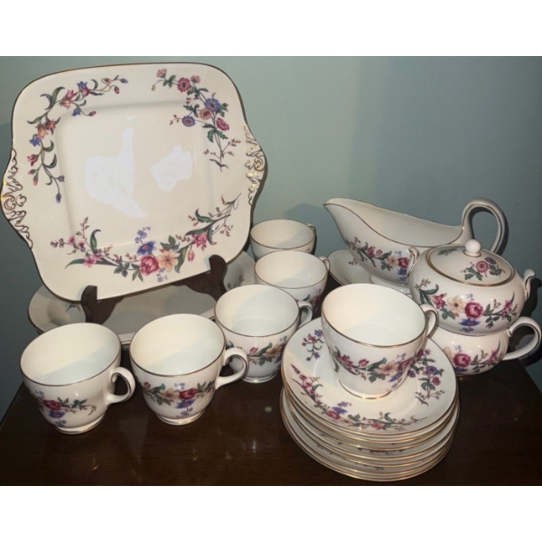 Wedgewood Fine Bone China Collection in "Devon Sprays" Pattern 