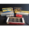 Image 1 : Gilbert American Flyer Model Trains: Passenger Cars, Gulf Tanker Car, Caboose, Straight Tracks