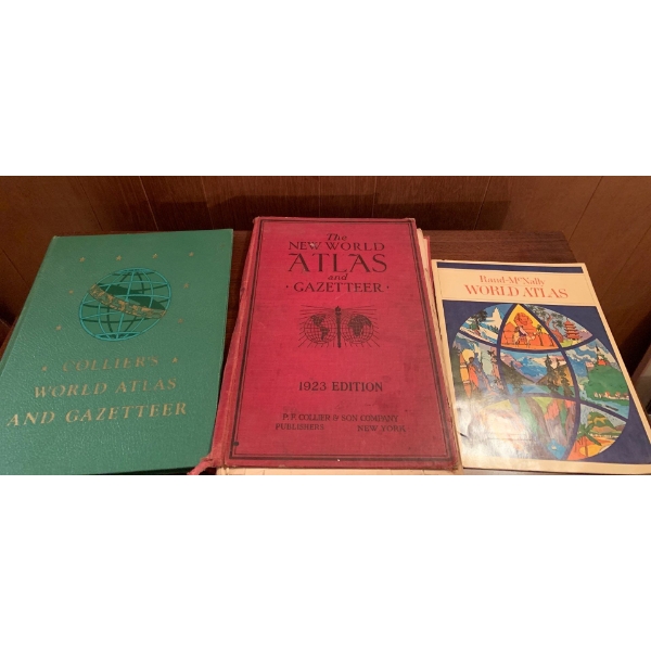 1923 New World Atlas & More (wear & tear from age)
